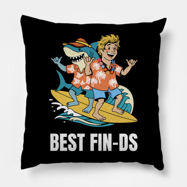 Best Fin-ds Pillow by Designed By Marty