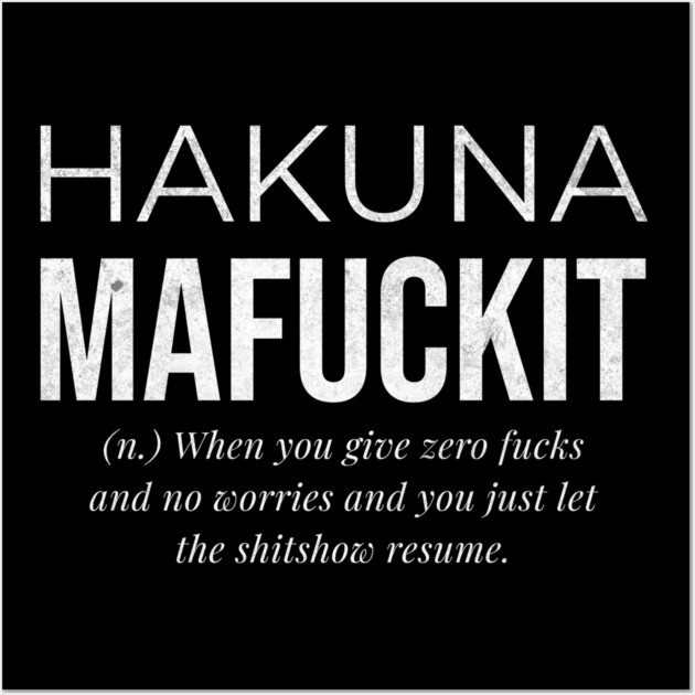 Zen for the Shi*tshow Wall Art by Designed By Marty