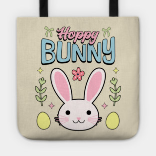 Hoppy Bunny Easter Themed Design Tote