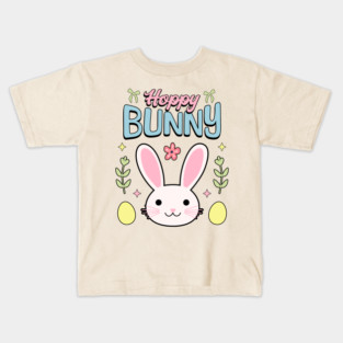 Hoppy Bunny Easter Themed Design Kids T-Shirt