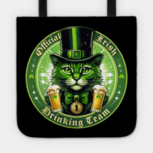 Official Irish Drinking Team – Lucky Cat St. Patrick’s Day Tote