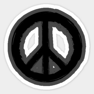 Vintage Peace Sign in tie dye or solids Sticker