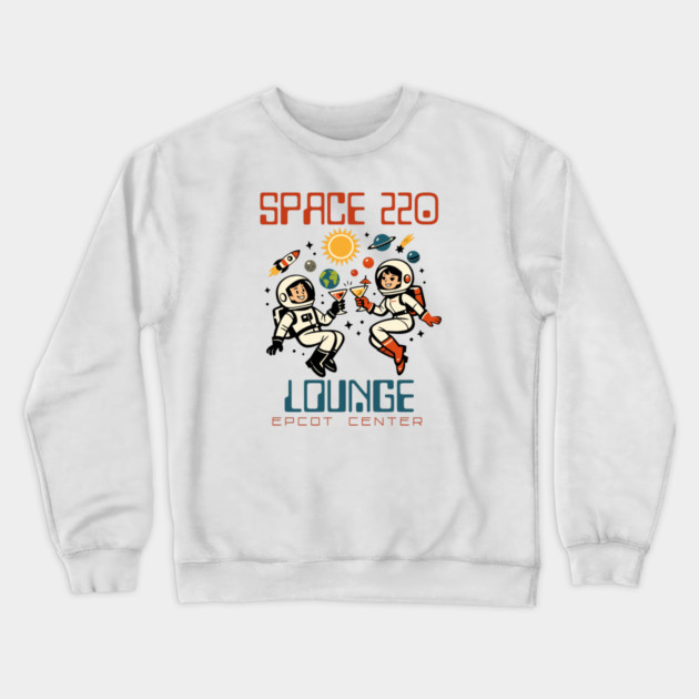Space 220 Lounge Epcot Center Orlando Florida Crewneck Sweatshirt by Joaddo