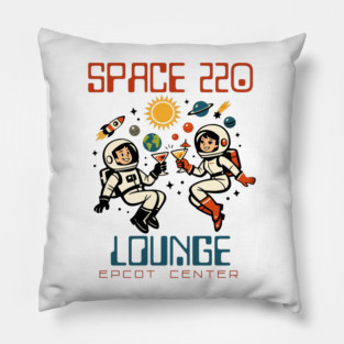 Space 220 Lounge Epcot Center Orlando Florida Pillow