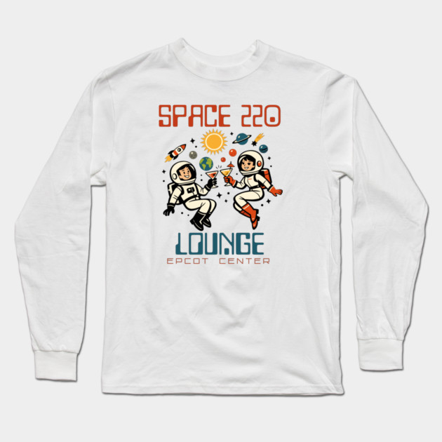 Space 220 Lounge Epcot Center Orlando Florida Long Sleeve T-Shirt by Joaddo