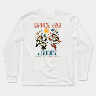 Space 220 Lounge Epcot Center Orlando Florida Long Sleeve T-Shirt