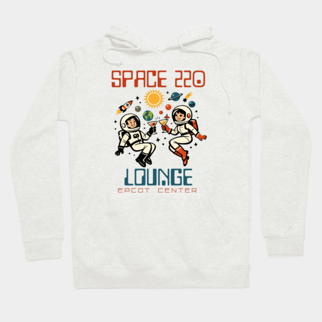 Space 220 Lounge Epcot Center Orlando Florida Hoodie by Joaddo