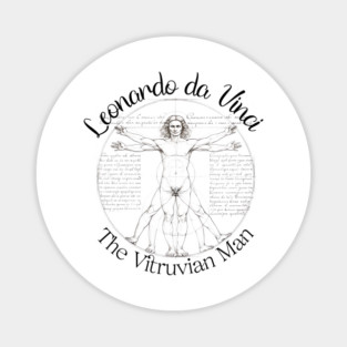 The Vitruvian Man - by Leonardo da Vinci Magnet