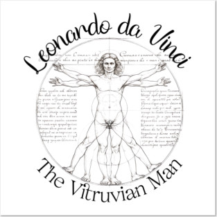 The Vitruvian Man - by Leonardo da Vinci Posters and Art