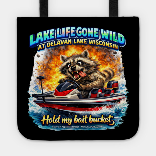Hold My Bait Bucket! Tote by CrazyGirl