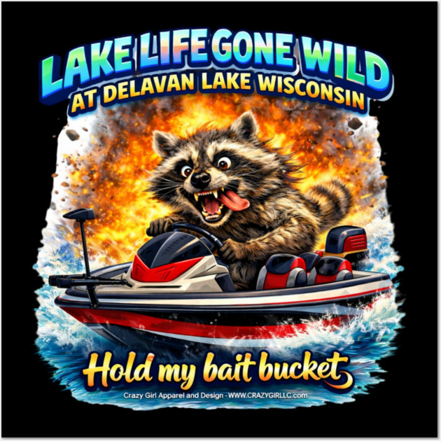 Hold My Bait Bucket! Wall Art by CrazyGirl