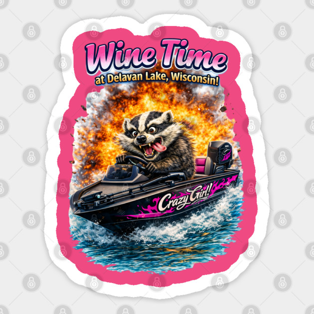 Wine Time! Sticker by CrazyGirl