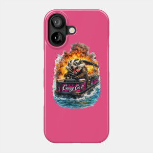 Crazy Girl Badger Phone Case
