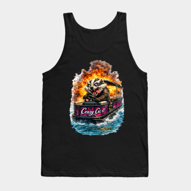 Crazy Girl Badger Tank Top by CrazyGirl