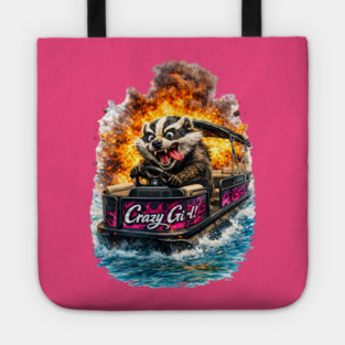 Crazy Girl Badger Tote