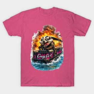 Crazy Girl Badger T-Shirt