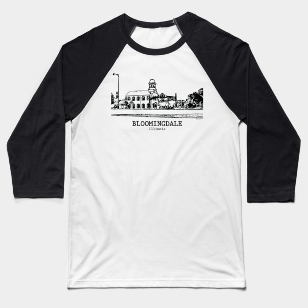Bloomingdale - Illinois Baseball T-Shirt by Lakeric