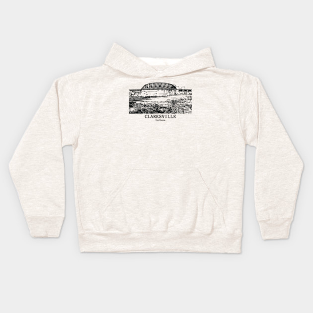 Clarksville - Indiana Kids Hoodie by Lakeric