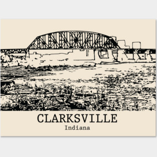 Clarksville - Indiana Posters and Art
