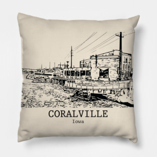 Coralville - Iowa Pillow