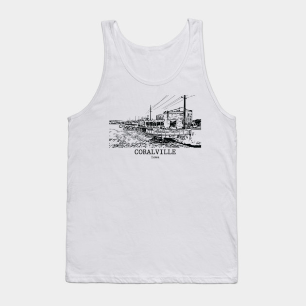 Coralville - Iowa Tank Top by Lakeric