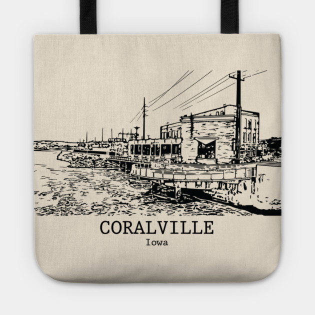 Coralville - Iowa Tote by Lakeric