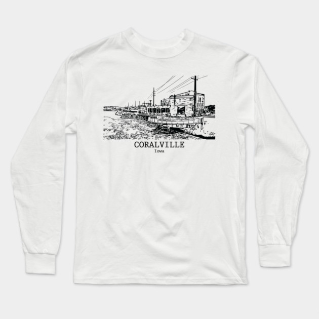 Coralville - Iowa Long Sleeve T-Shirt by Lakeric