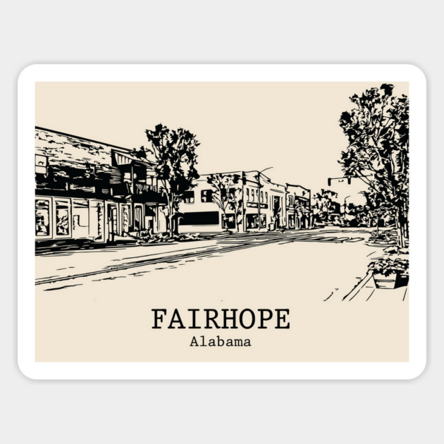 Fairhope - Alabama Magnet by Lakeric