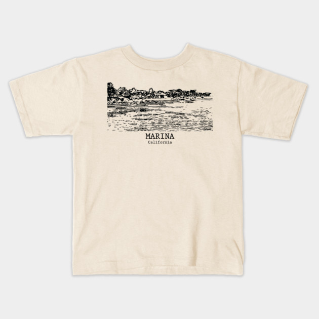 Marina - California Kids T-Shirt by Lakeric