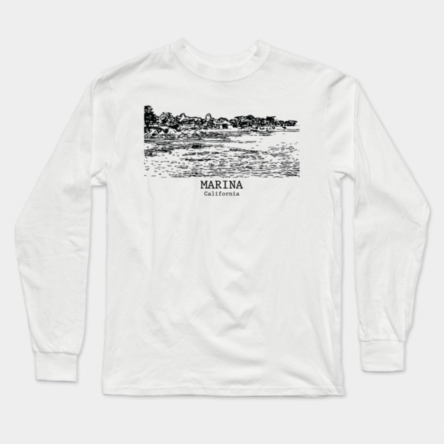 Marina - California Long Sleeve T-Shirt by Lakeric