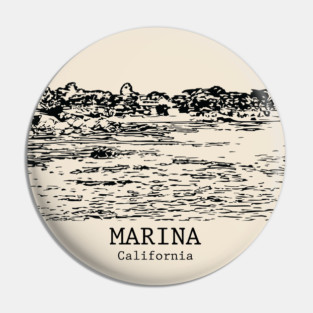Marina - California Pin