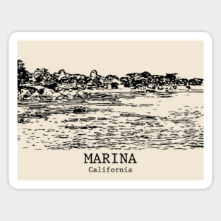 Marina - California Magnet