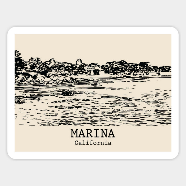 Marina - California Magnet by Lakeric