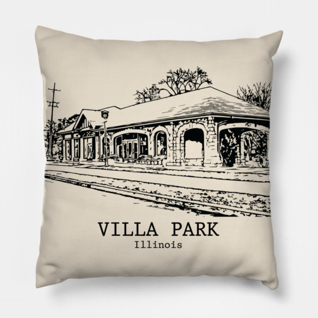 Villa Park - Illinois Pillow by Lakeric