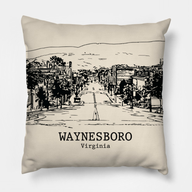Waynesboro - Virginia Pillow by Lakeric