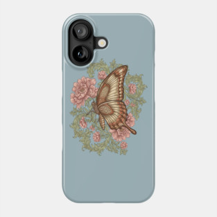 Ornamental Butterfly Botanical Art Phone Case