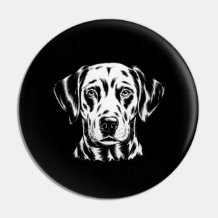 Funny Catahoula Leopard Dog Huge Ears Worst Listener Pin