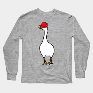 Silly Goose Wearing Stolen Red Hat Long Sleeve T-Shirt