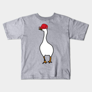 Silly Goose Wearing Stolen Red Hat Kids T-Shirt