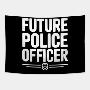 Future Police Officer Tapestry