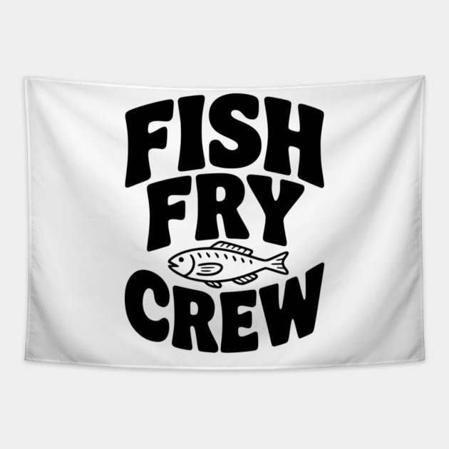 Fish Fry Crew Tapestry by Frank Ring