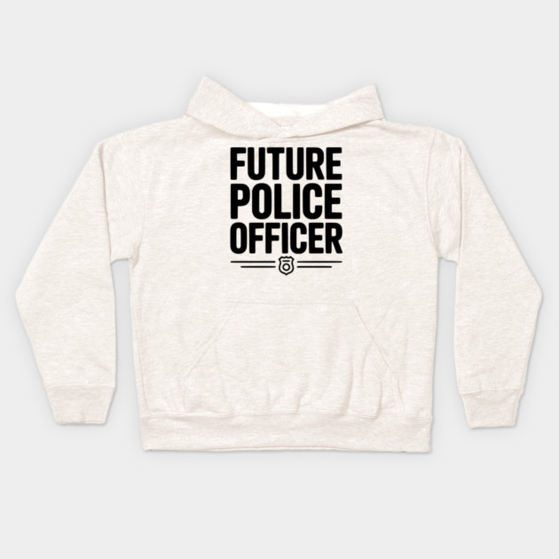 Future Police Officer Kids Hoodie by Frank Ring