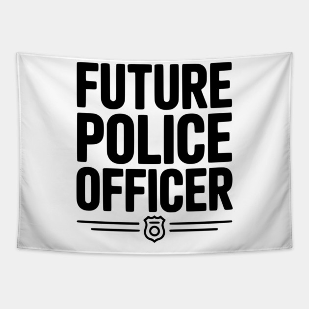 Future Police Officer Tapestry by Frank Ring