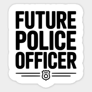 Future Police Officer Sticker