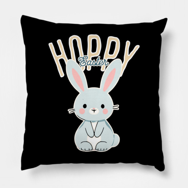 Hoppy Easter Bunny Pillow by TurnEffect