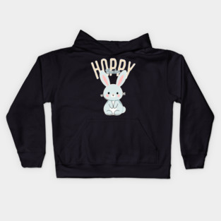 Hoppy Easter Bunny Kids Hoodie