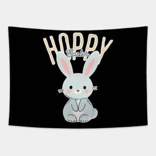Hoppy Easter Bunny Tapestry