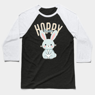 Hoppy Easter Bunny Baseball T-Shirt