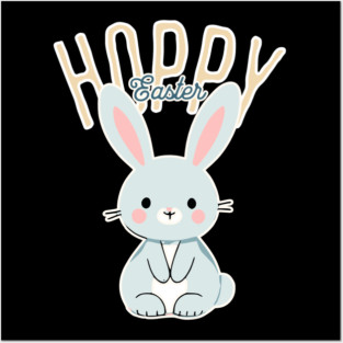 Hoppy Easter Bunny Posters and Art