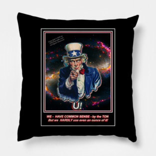 YOU! HAVE COMMON SENSE! Pillow
